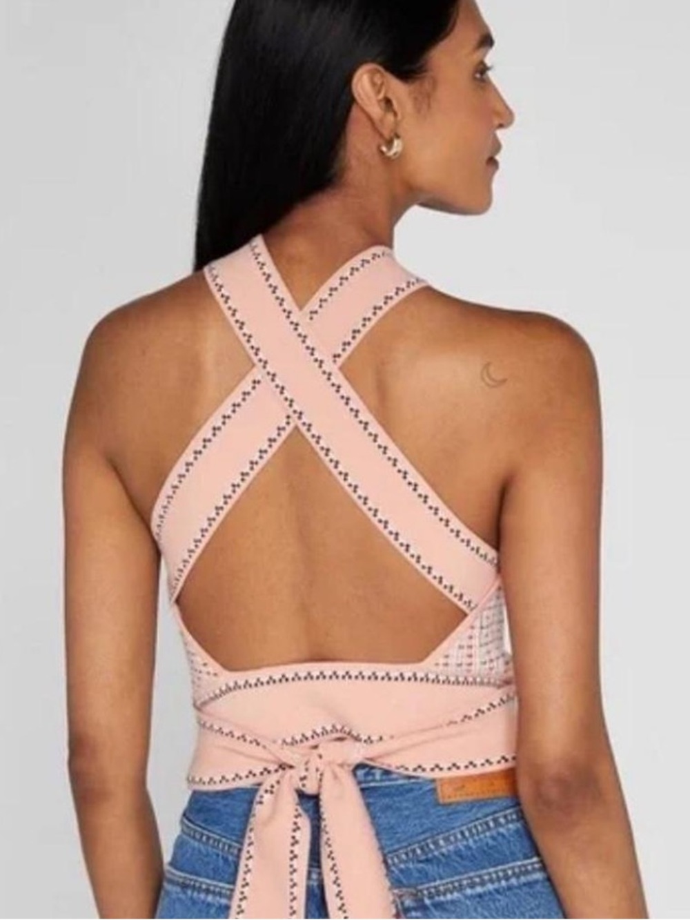 NWT- Club Monaco Raeni Halter Knit Top - Picture 2 of 6